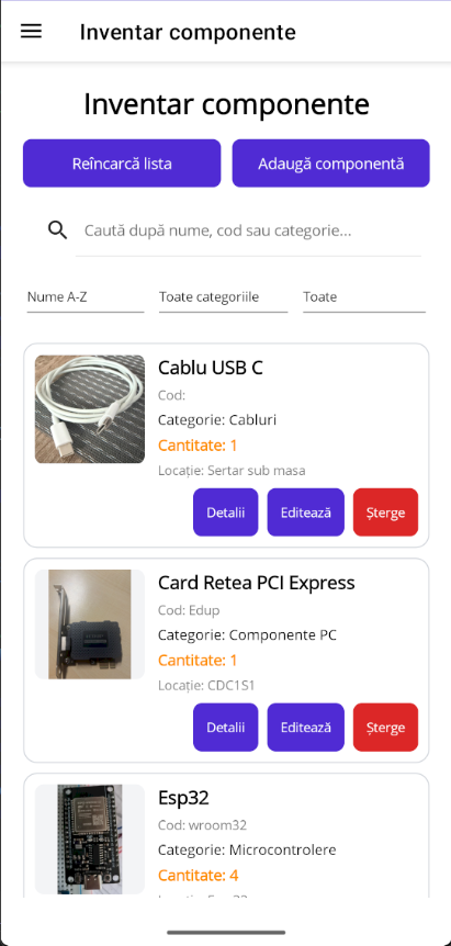 Inventory App MAUI